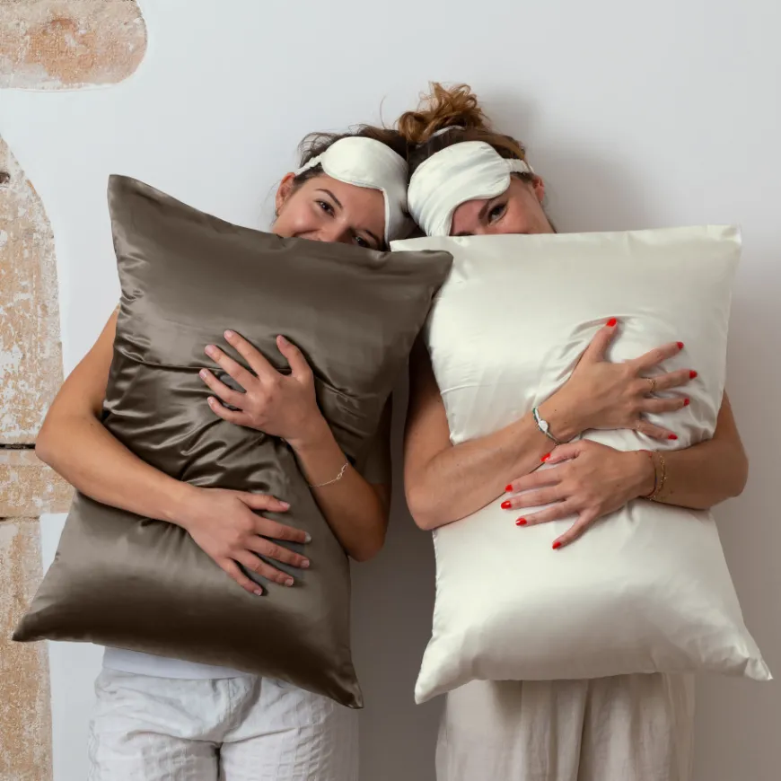 Coffrets Cadeaux|Coffrets Cadeaux|Carré Blanc Taie d'oreiller carrée soie de mûrier Beauté vison