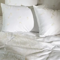 Taies D’oreiller|Carré Blanc Taie d'oreiller rectangulaire satin de coton Mon Ange