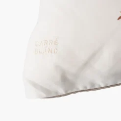 Taies D’oreiller|Carré Blanc Taie d'oreiller rectangulaire satin de coton Aura