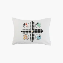 Taies D'oreiller|Carré Blanc Taie d'oreiller rectangulaire pur coton Jocamini