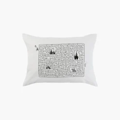 Taies D'oreiller|Carré Blanc Taie d'oreiller rectangulaire pur coton Jocamini