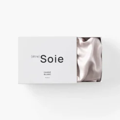 Coffrets Cadeaux|Capsule Soienew|Carré Blanc Taie d'oreiller rectangulaire soie de mûrier Beauté rose poudré