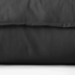 Taies D’oreiller|Carré Blanc Taie d'oreiller rectangulaire coton Neo anthracite