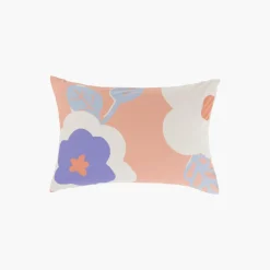 Taies D’oreiller|Carré Blanc Taie d'oreiller rectangulaire réversible pur coton Twiggypop
