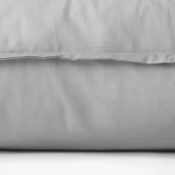 Taies D’oreiller|Carré Blanc Taie d'oreiller rectangulaire coton Neo gris