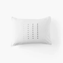 Coffrets Cadeaux|Taies D’oreiller|Carré Blanc Taie d'oreiller rectangulaire coton Dotsy