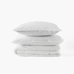 Coffrets Cadeaux|Taies D’oreiller|Carré Blanc Taie d'oreiller rectangulaire coton Dotsy