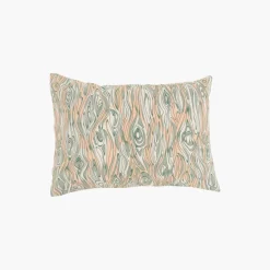 Taies D’oreiller|Carré Blanc Taie d'oreiller rectangulaire réversible percale de coton lavée biologique Monarbre