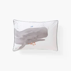 Taies D'oreiller|Carré Blanc Taie d'oreiller rectangulaire pur coton Océanos
