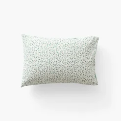 Taies D’oreiller|Carré Blanc Taie d'oreiller rectangulaire percale de coton Neo thym végétal