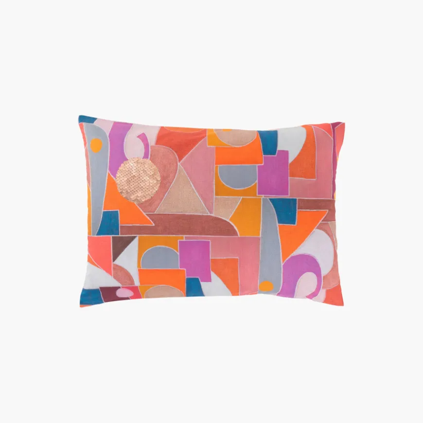 Taies D’oreiller|Carré Blanc Taie d'oreiller rectangulaire percale de coton Rosangela