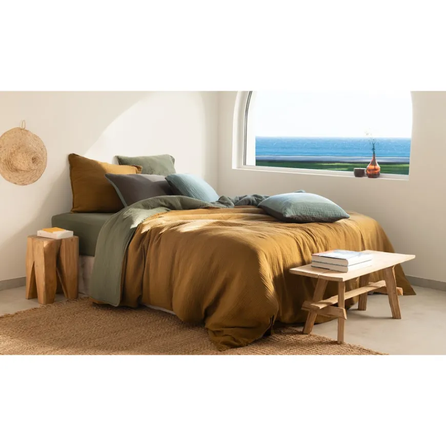 Coffrets Cadeaux|Coffrets Cadeaux|Carré Blanc Taie d'oreiller rectangulaire gaze de coton 4-en-1 Infini
