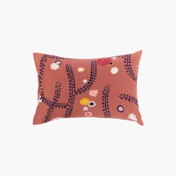 Taies D’oreiller|Carré Blanc Taie d'oreiller rectangulaire percale de coton Psyché
