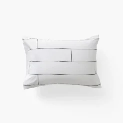 Taies D'oreiller|Taies D’oreiller|Carré Blanc Taie d'oreiller rectangulaire percale de coton Elaphe