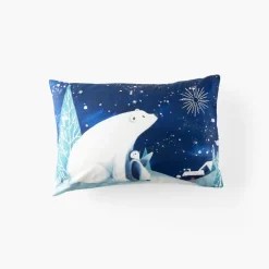 Taies D'oreiller|Nouveautés Bébénew|Carré Blanc Taie d'oreiller rectangulaire phosphorescente coton Stellaire enfant