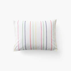 Taies D’oreiller|Carré Blanc Taie d'oreiller rectangulaire coton Rosella