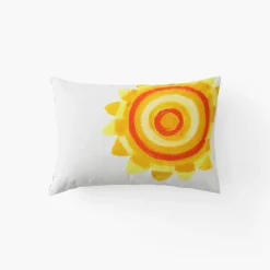 Linge De Litbio|Taies D'oreiller|Carré Blanc Taie d'oreiller rectangulaire coton bio Pinata