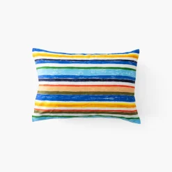 Linge De Litbio|Taies D'oreiller|Carré Blanc Taie d'oreiller rectangulaire coton bio Pinata