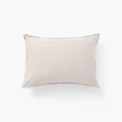 Taies D’oreiller|Carré Blanc Taie d'oreiller rectangulaire percale de coton Neo ficelle
