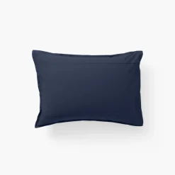 Taies D’oreiller|Carré Blanc Taie d'oreiller rectangulaire coton Neo marine