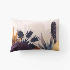 Taies D’oreiller|Carré Blanc Taie d'oreiller rectangulaire coton Sonora