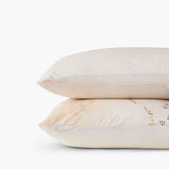 Taies D’oreiller|Carré Blanc Taie d'oreiller rectangulaire percale de coton Bloomart
