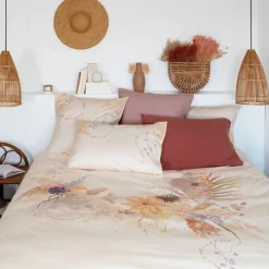 Taies D’oreiller|Carré Blanc Taie d'oreiller rectangulaire percale de coton Bloomart