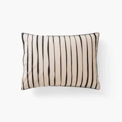 Taies D’oreiller|Carré Blanc Taie d'oreiller rectangulaire percale de coton bio Gisèle