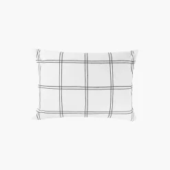 Taies D'oreiller|Taies D’oreiller|Carré Blanc Taie d'oreiller rectangulaire réversible percale de coton Grizzli