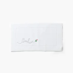 Tapis De Bain|Carré Blanc Tapis de bain bouclette de coton Eloges blanc