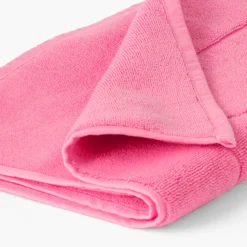 Tapis De Bain|Carré Blanc Tapis de bain bouclette de coton Eloges rose