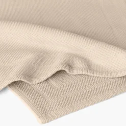 Tapis De Bain|Carré Blanc Tapis de bain bouclette de coton biologique Source naturel