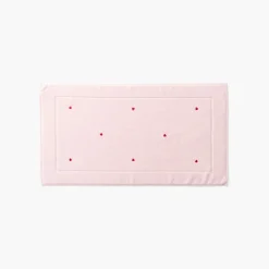 Tapis De Bain|Carré Blanc Tapis de bain coton Adore dragée