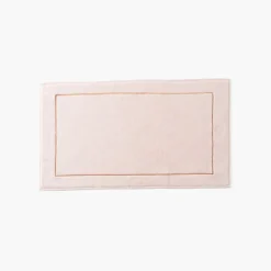 Coffrets Cadeaux|Tapis De Bain|Carré Blanc Tapis de bain coton et viscose de bambou Aura nude