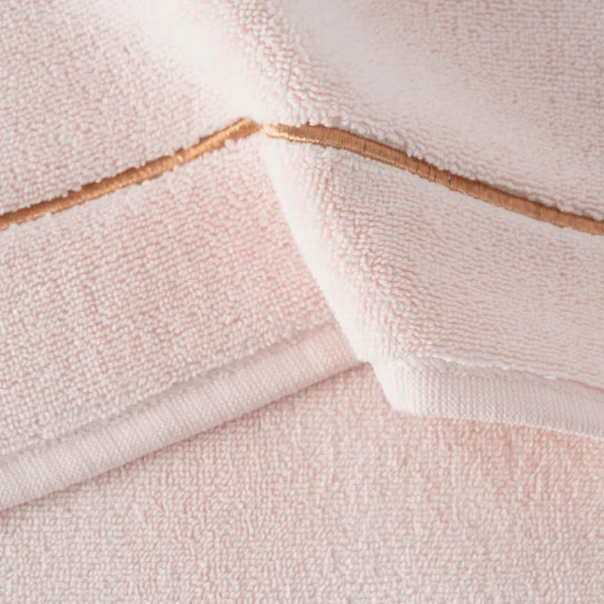 Coffrets Cadeaux|Tapis De Bain|Carré Blanc Tapis de bain coton et viscose de bambou Aura nude