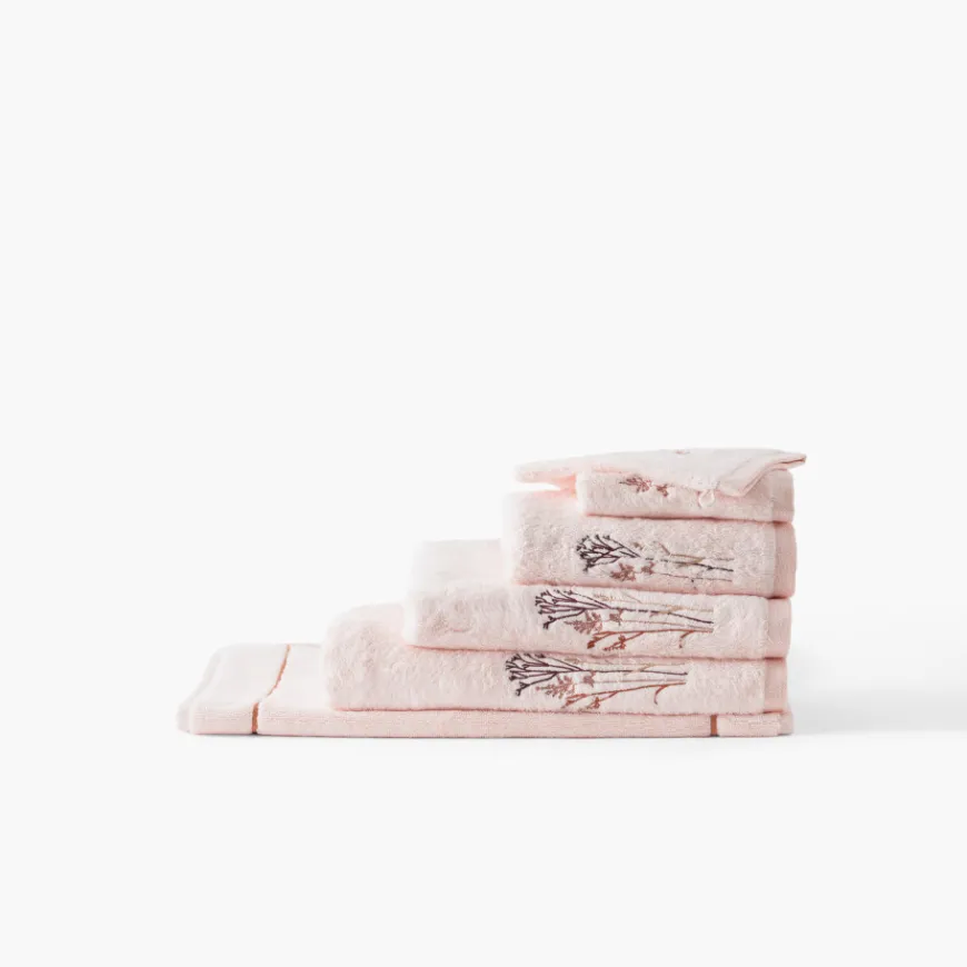 Coffrets Cadeaux|Tapis De Bain|Carré Blanc Tapis de bain coton et viscose de bambou Aura nude