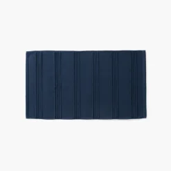 Tapis De Bain|Carré Blanc Tapis de bain coton Hypnotic marine