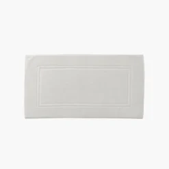 Coffrets Cadeaux|Tapis De Bain|Carré Blanc Tapis de bain coton Lola II perle