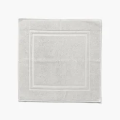 Coffrets Cadeaux|Tapis De Bain|Carré Blanc Tapis de bain coton Lola II perle