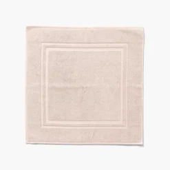 Tapis De Bain|Carré Blanc Tapis de bain coton Lola II lin