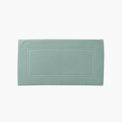 Tapis De Bain|Carré Blanc Tapis de bain coton Lola II argile