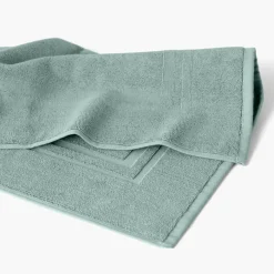 Tapis De Bain|Carré Blanc Tapis de bain coton Lola II argile