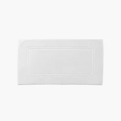Tapis De Bain|Carré Blanc Tapis de bain coton Lola II blanc