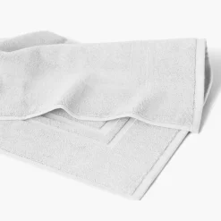 Tapis De Bain|Carré Blanc Tapis de bain coton Lola II blanc
