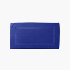 Tapis De Bain|Carré Blanc Tapis de bain coton Lola II cobalt