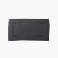 Tapis De Bain|Carré Blanc Tapis de bain coton Lola II ardoise