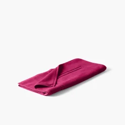 Tapis De Bain|Carré Blanc Tapis de bain coton Lola II framboise