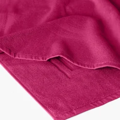 Tapis De Bain|Carré Blanc Tapis de bain coton Lola II framboise