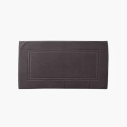 Tapis De Bain|Carré Blanc Tapis de bain coton Lola II anthracite