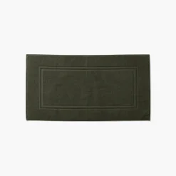 Coffrets Cadeaux|Tapis De Bain|Carré Blanc Tapis de bain coton Lola II vert kaki